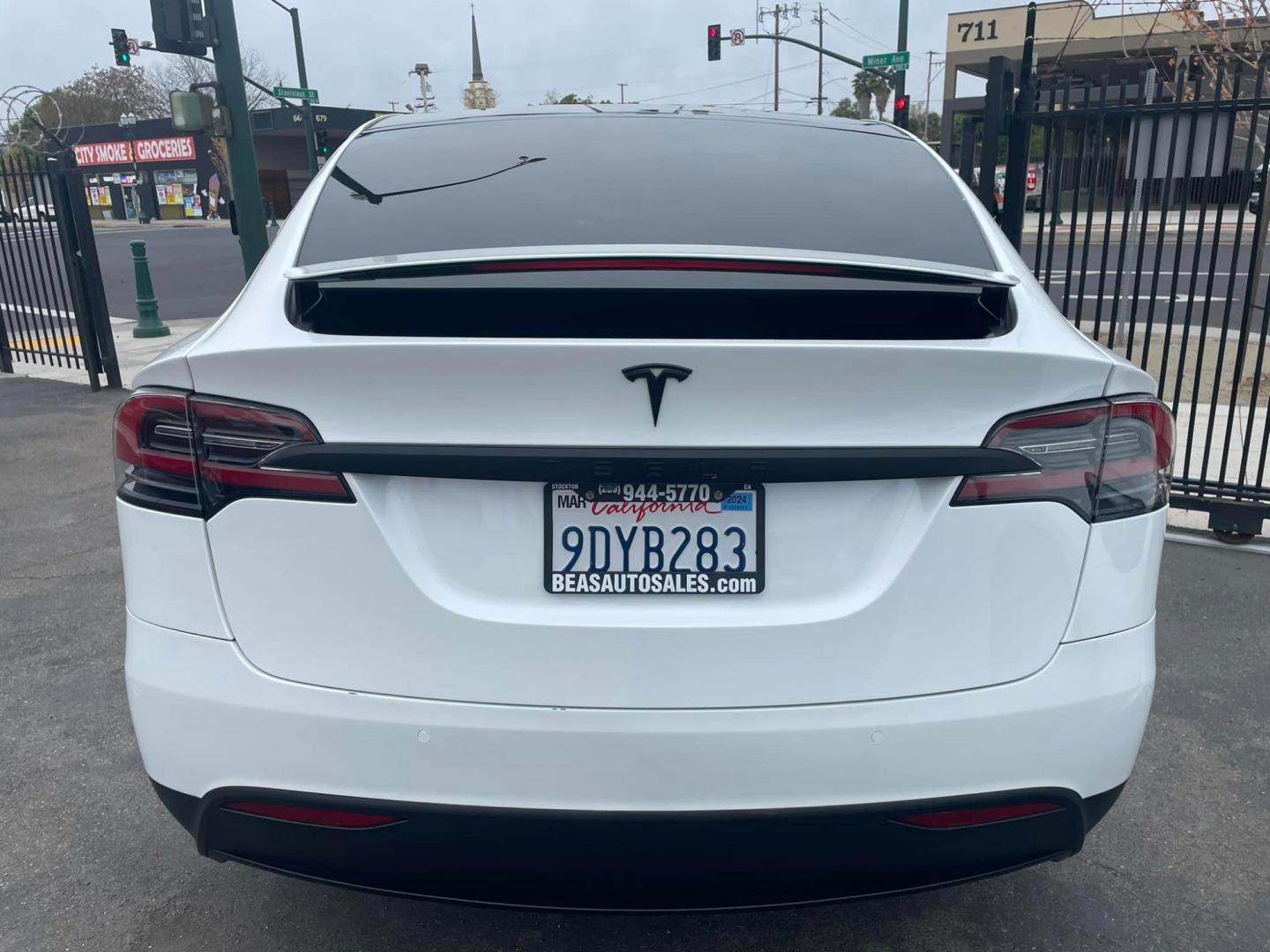 2018 WHITE /BLACK Tesla Model X (5YJXCAE28JF) , located at 744 E Miner Ave, Stockton, CA, 95202, (209) 944-5770, 37.956863, -121.282082 - Photo#14